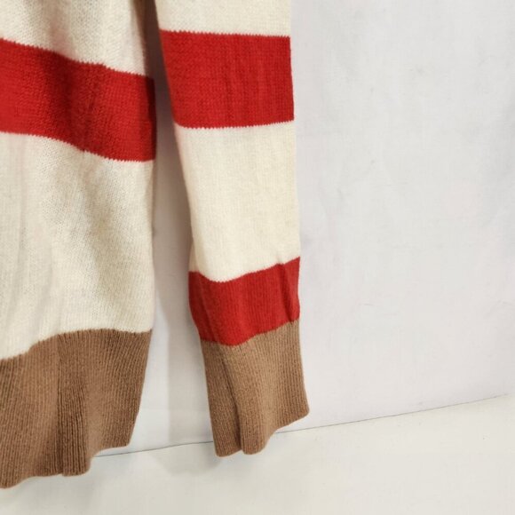 Tommy Hilfiger Womens Wide Stripe Relaxed Fit Cardigan Sweater XL - Picture 2 of 11